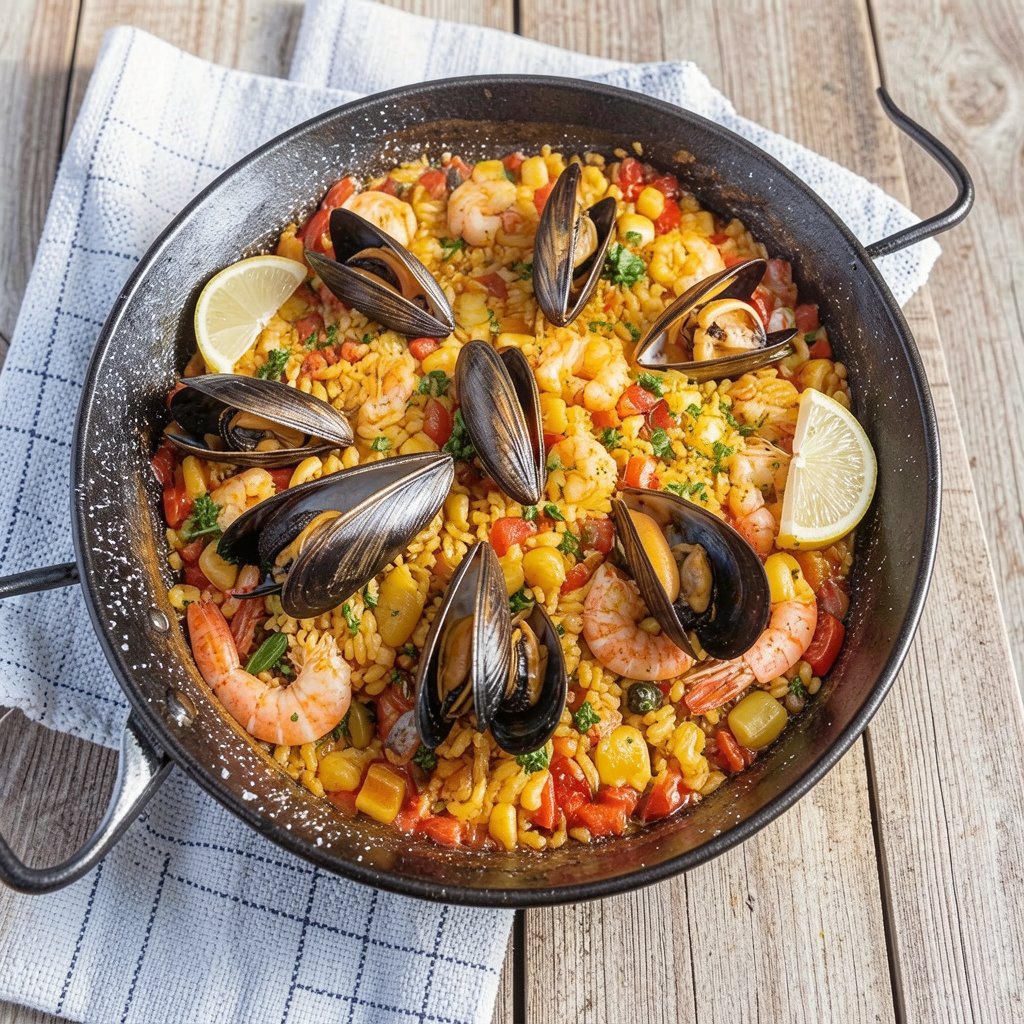 Authentic Spanish Seafood Paella