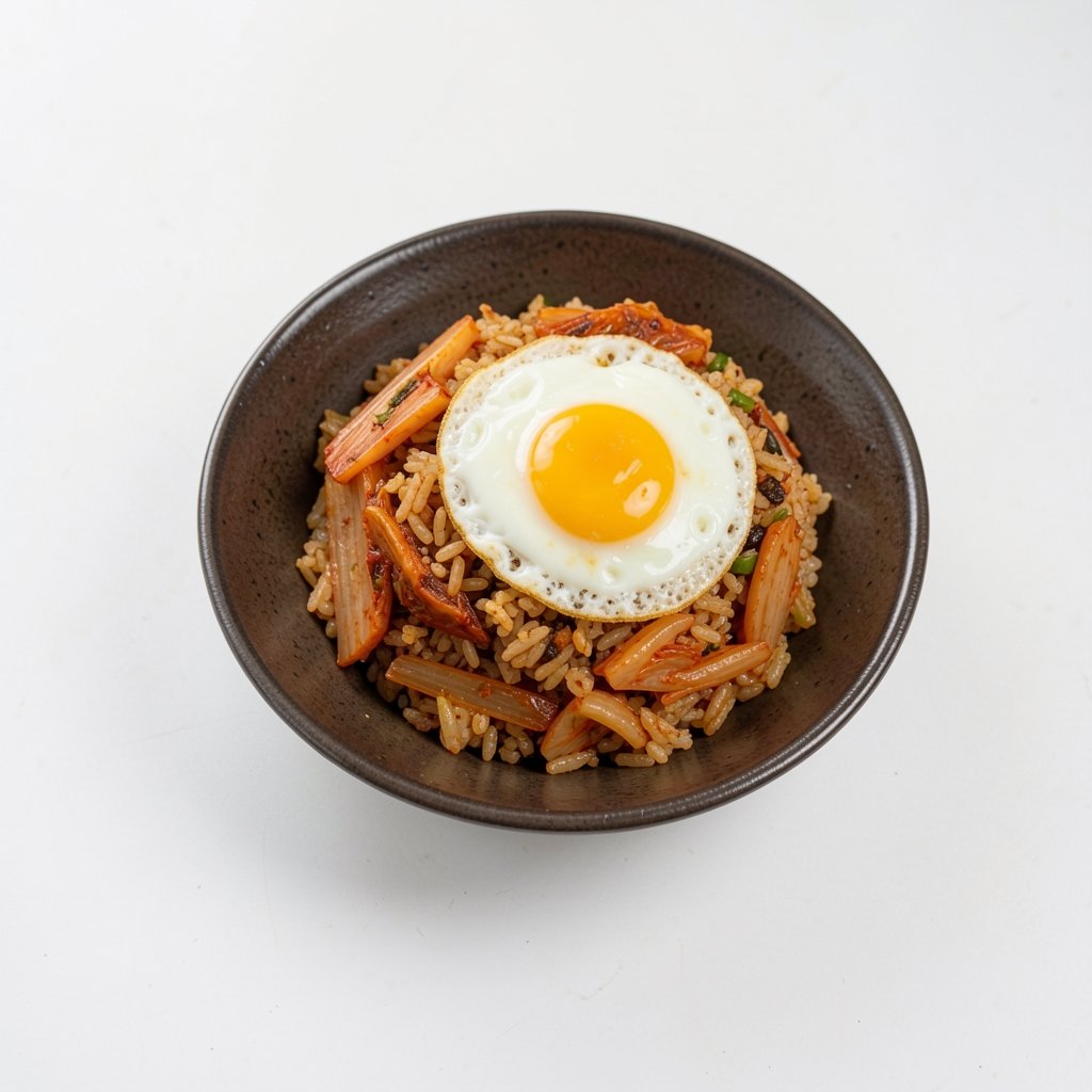 Kimchi Fried Rice with Fried Egg