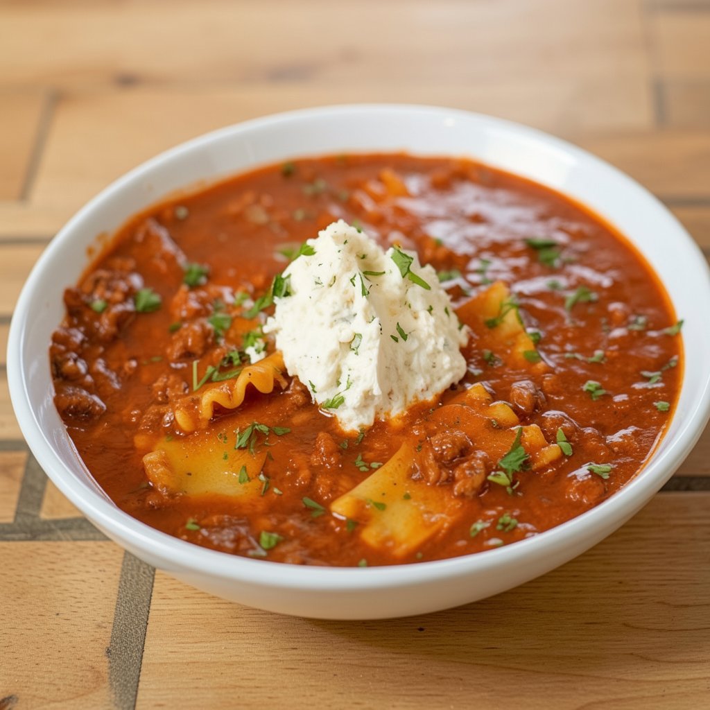 Easy Lasagna Soup