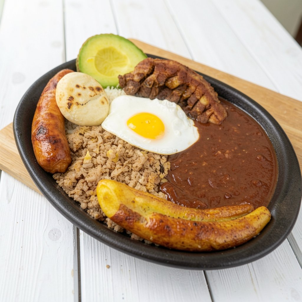 Bandeja Paisa Tradicional Colombiana