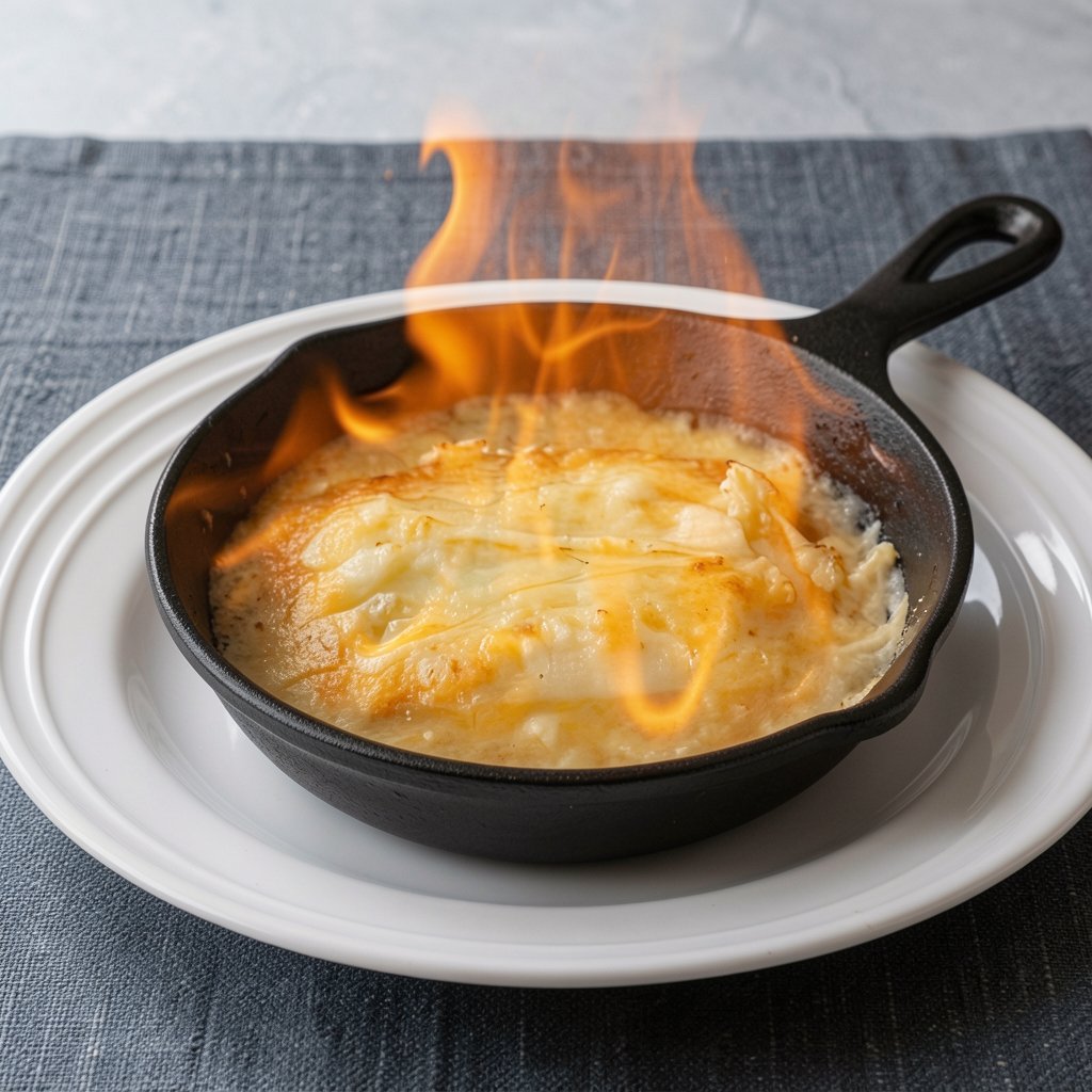 Flaming Greek Cheese (Saganaki)