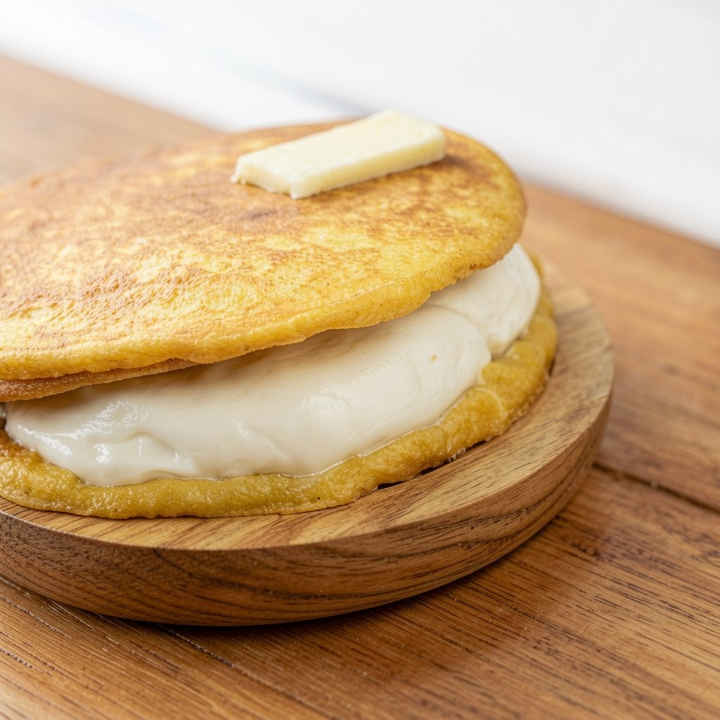 Cachapas with Mozzarella
