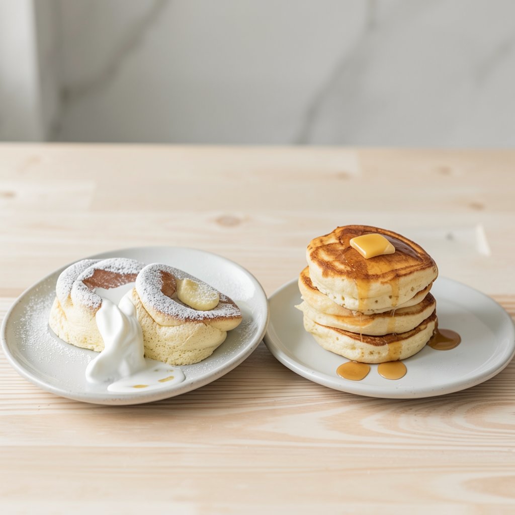 Classic Pancakes and Soufflé Pancakes