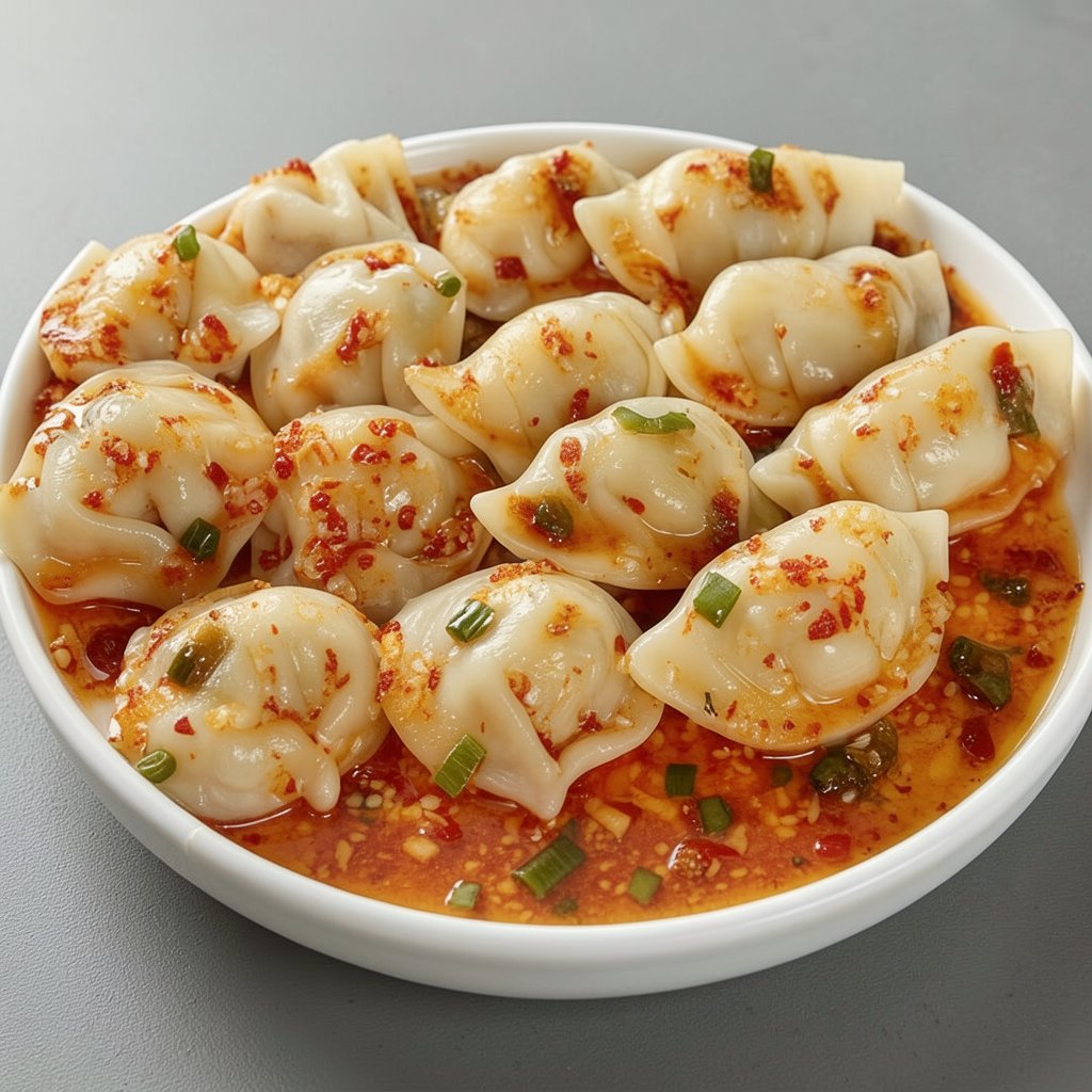 Pan-Fried Steamed Chicken Dumplings