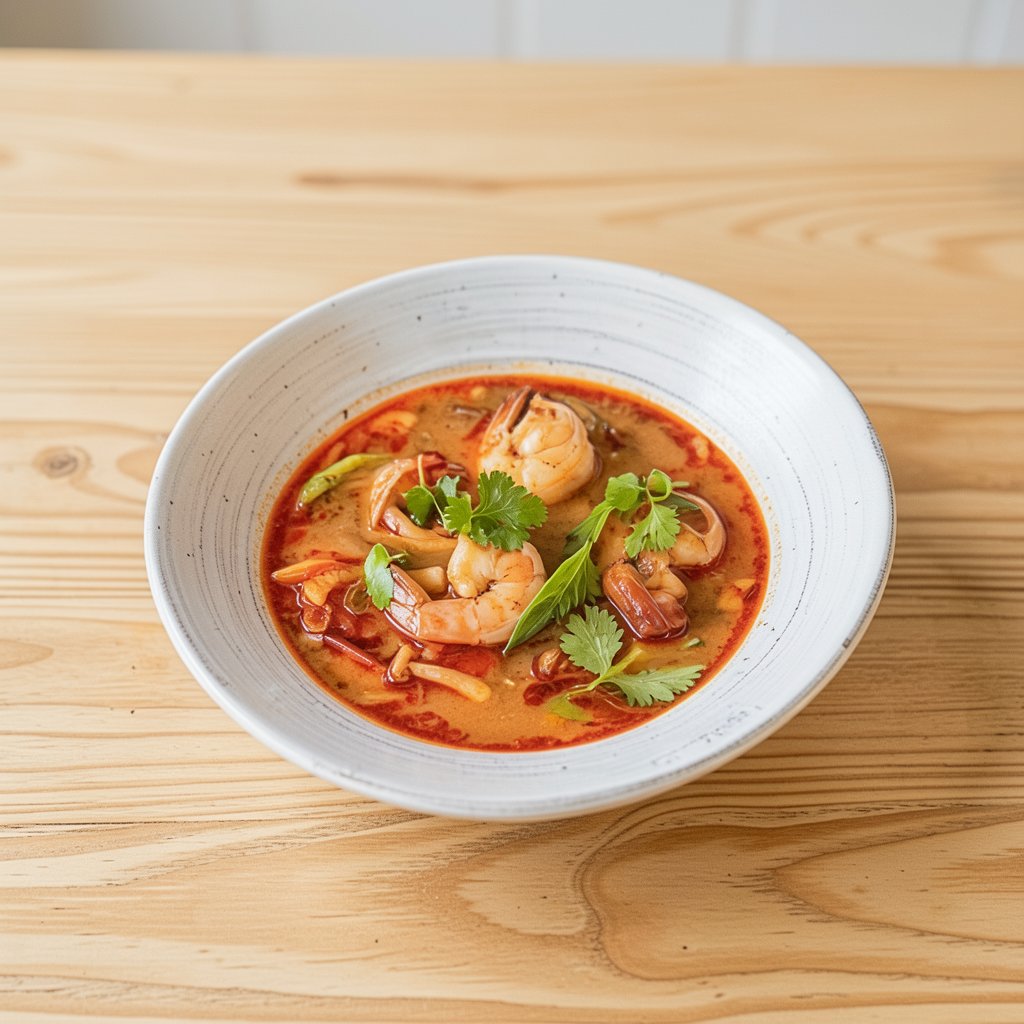 The Best Spicy Thai Soup (Authentic Tom Yum)