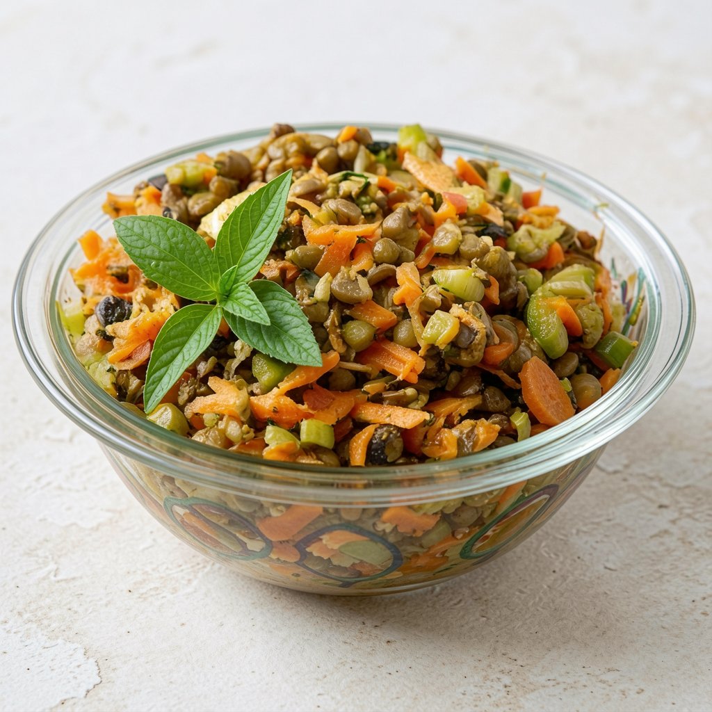 Moroccan Carrot Lentil Salad