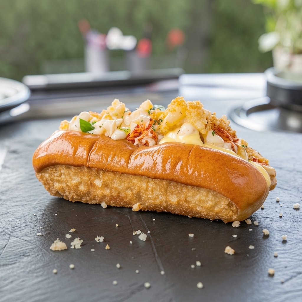 Lobster Roll with Garlic Butter