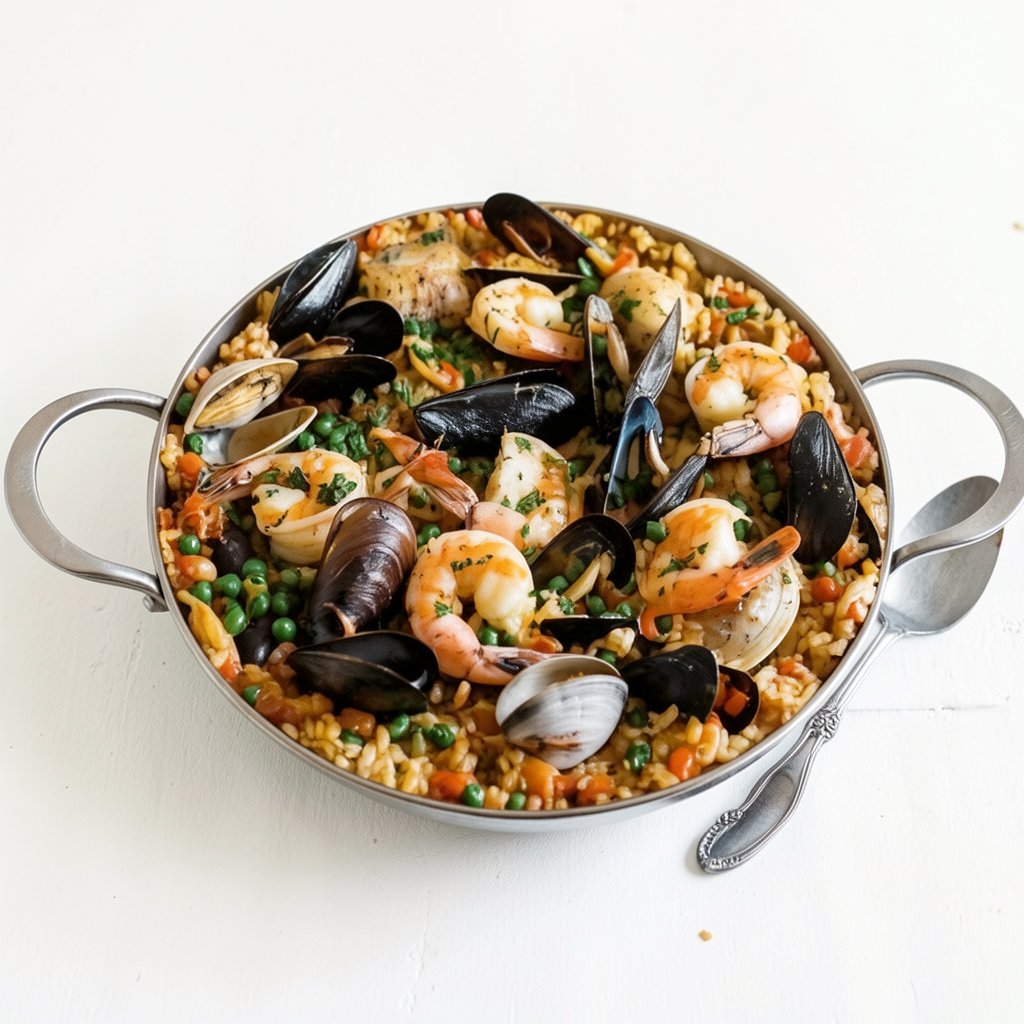 Spanish Paella with Seafood