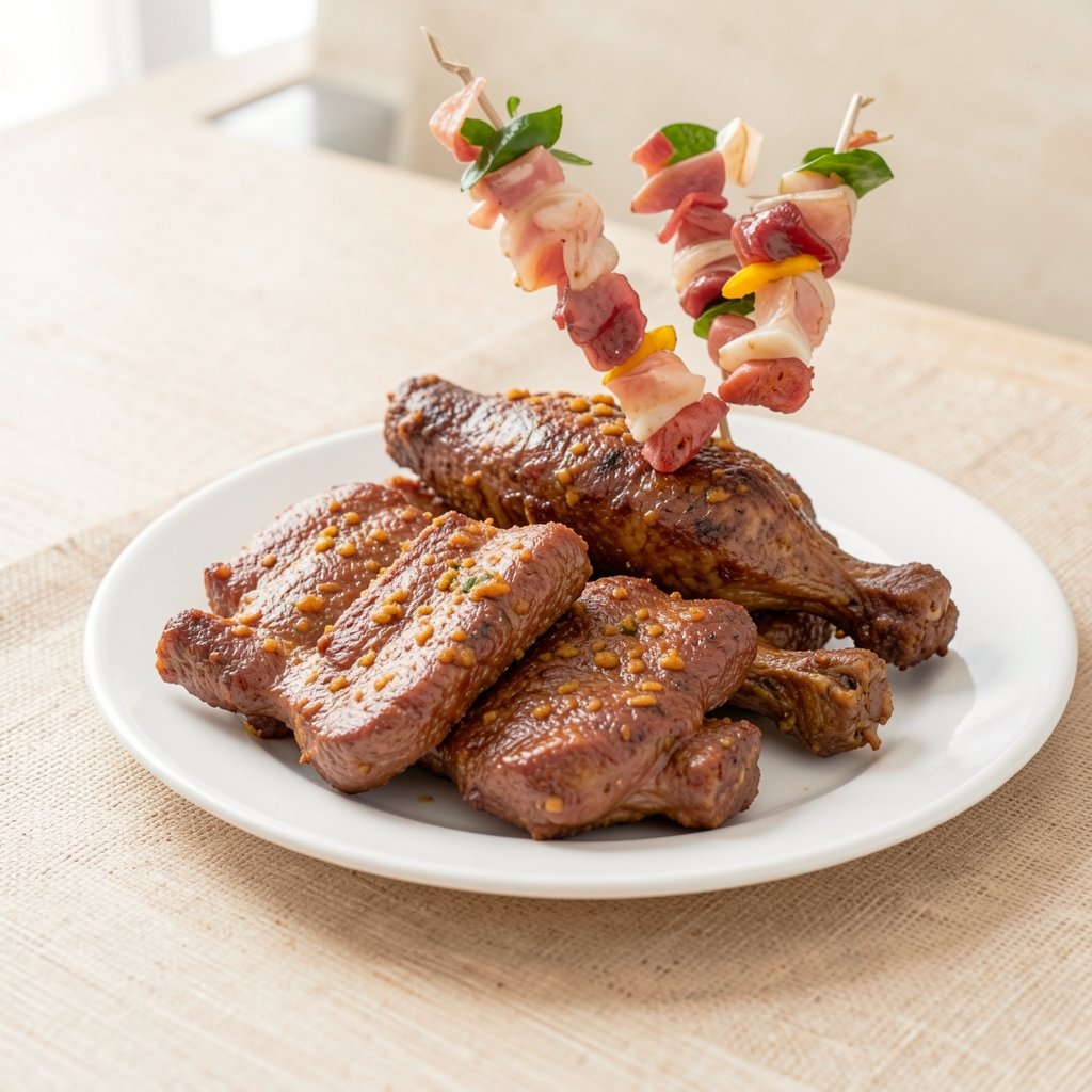 Anticuchos de Res y Pollo
