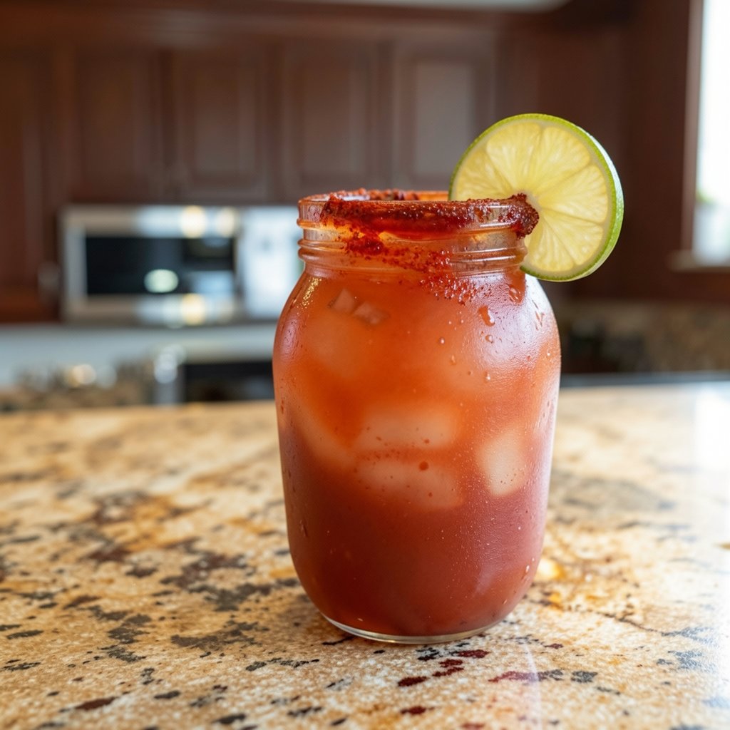 Homemade Chamoy Michelada