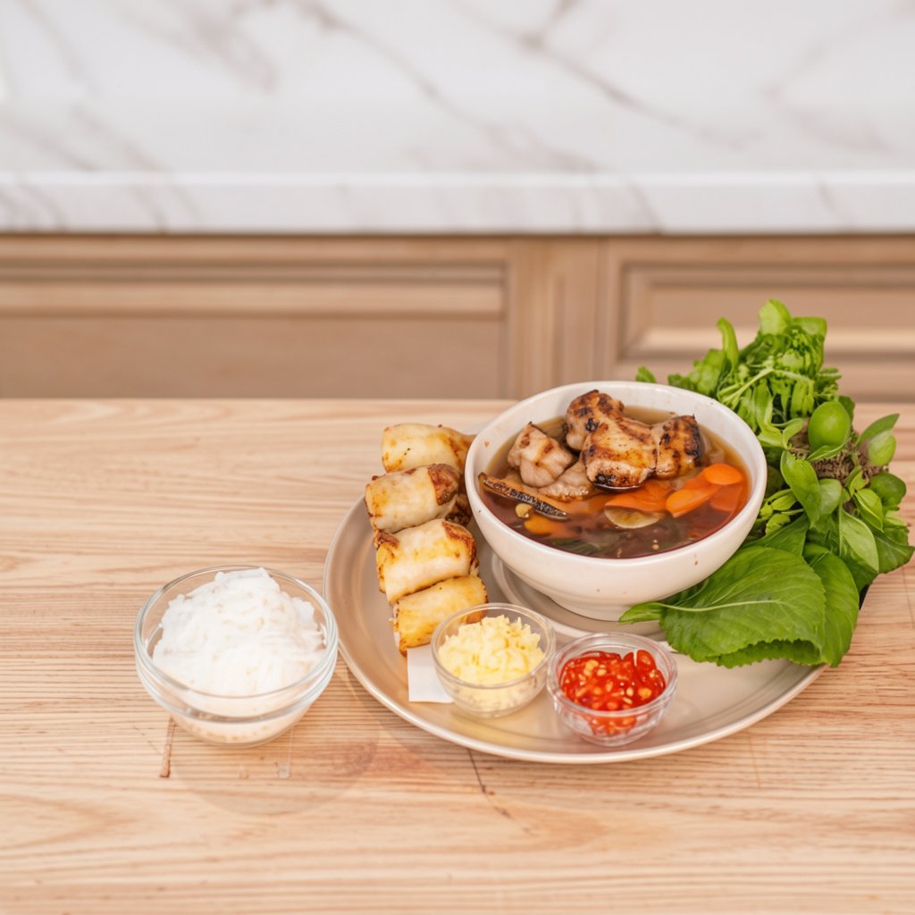 Bun Cha Hanoi (Vietnamese Pork Meatballs)