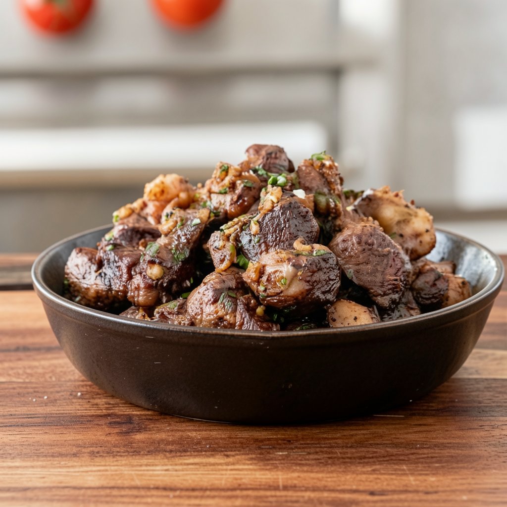 Garlic Steak Bites