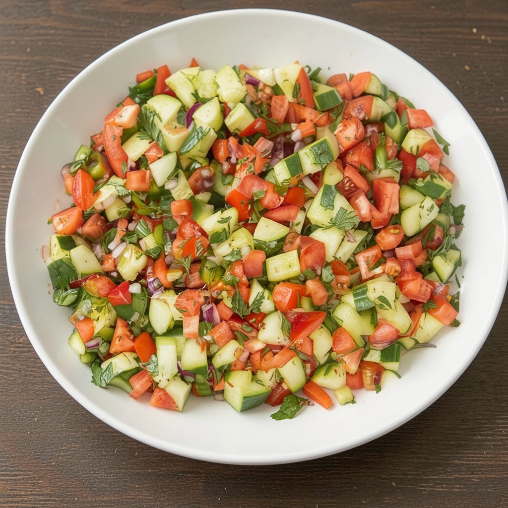 Simple Shirazi Salad Recipe