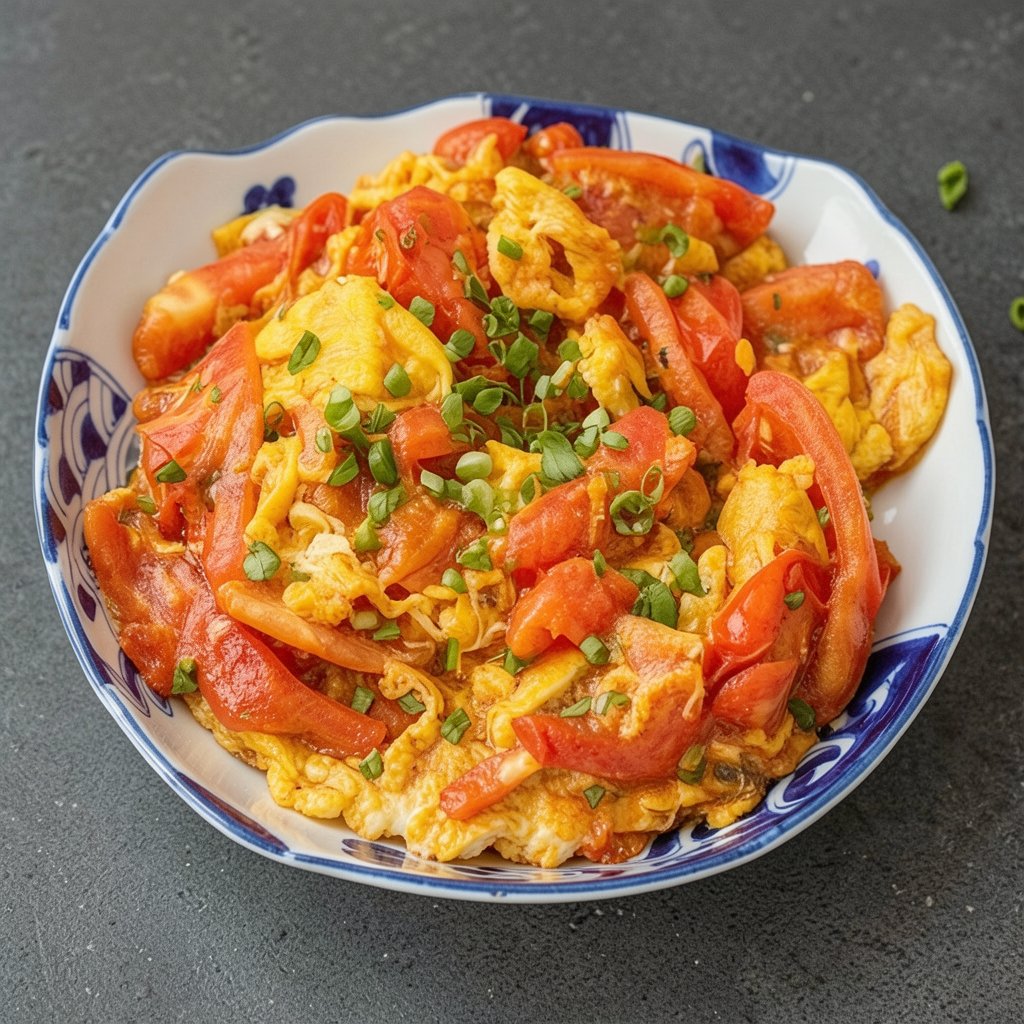 Scrambled Eggs with Tomatoes