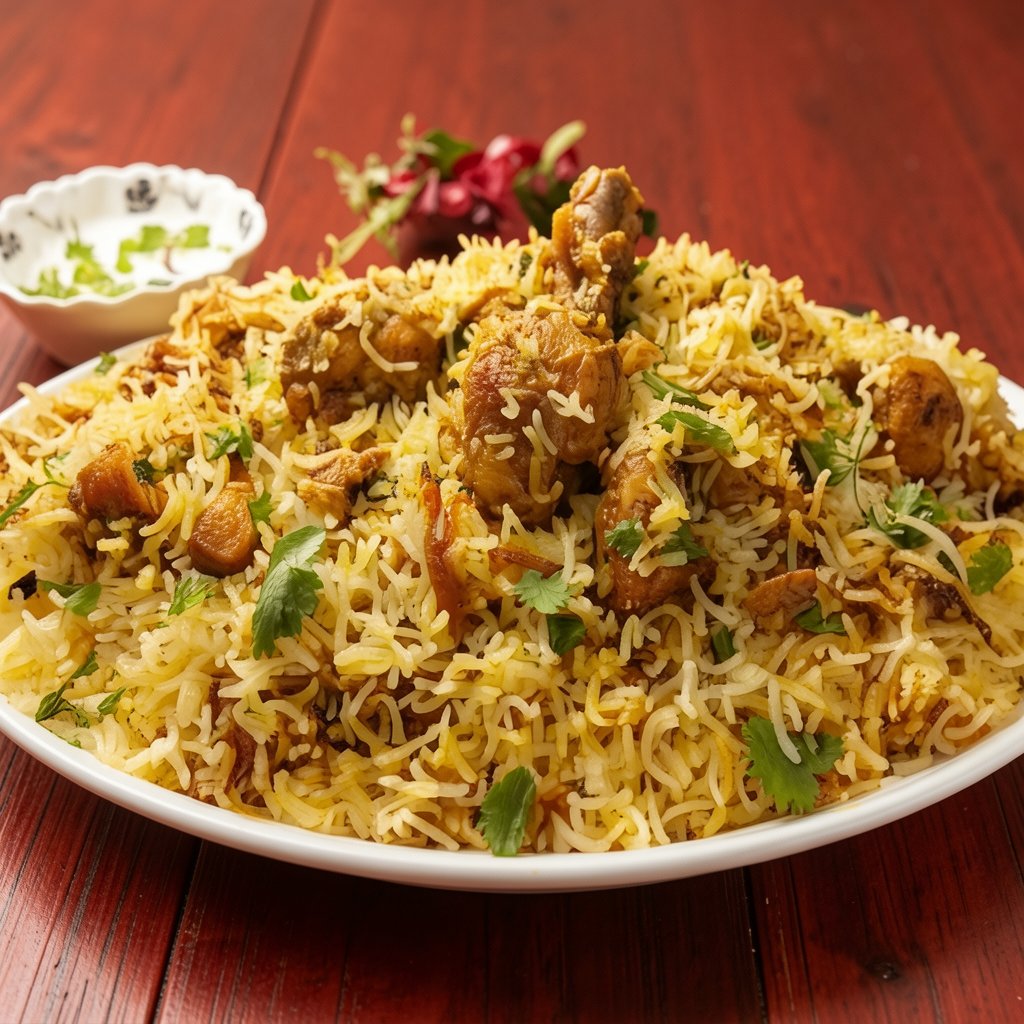 Hyderabadi Chicken Dum Biryani