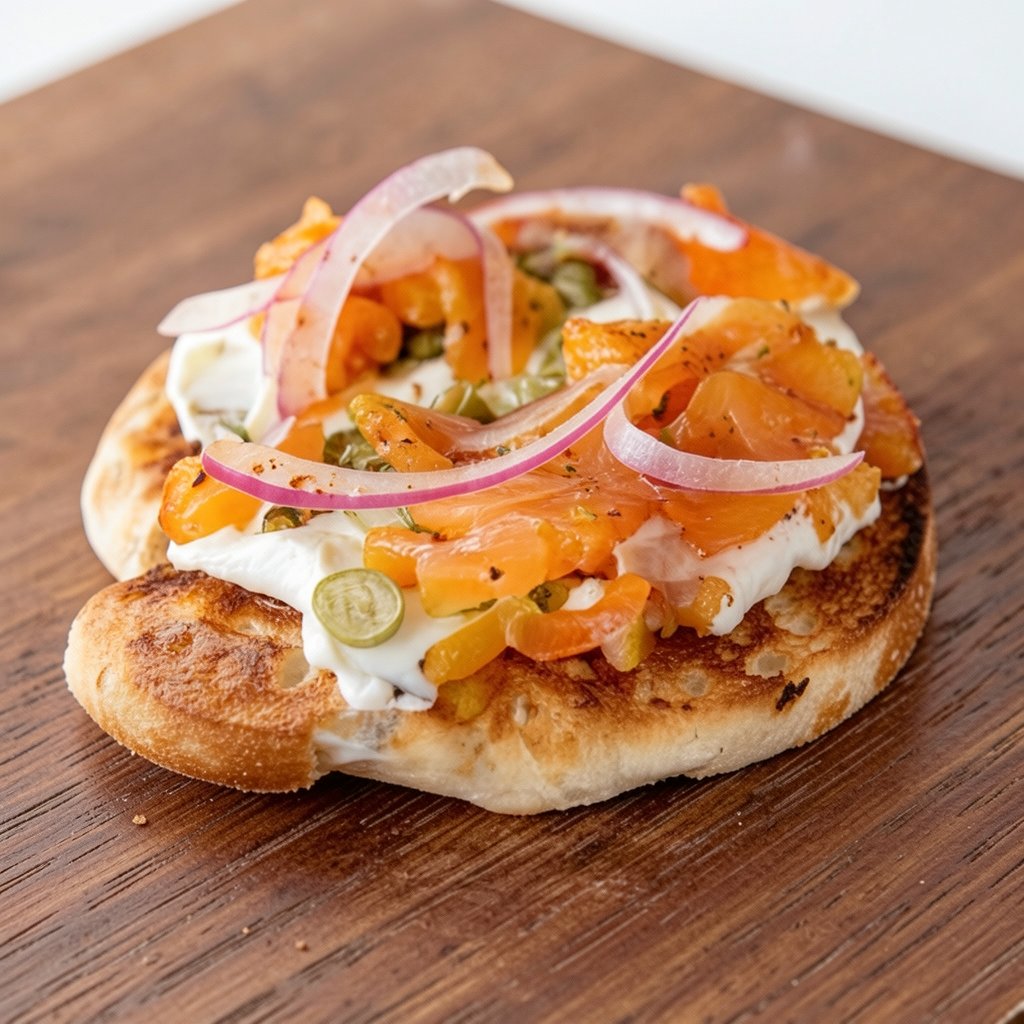 Gravlax on Toasted Rounds