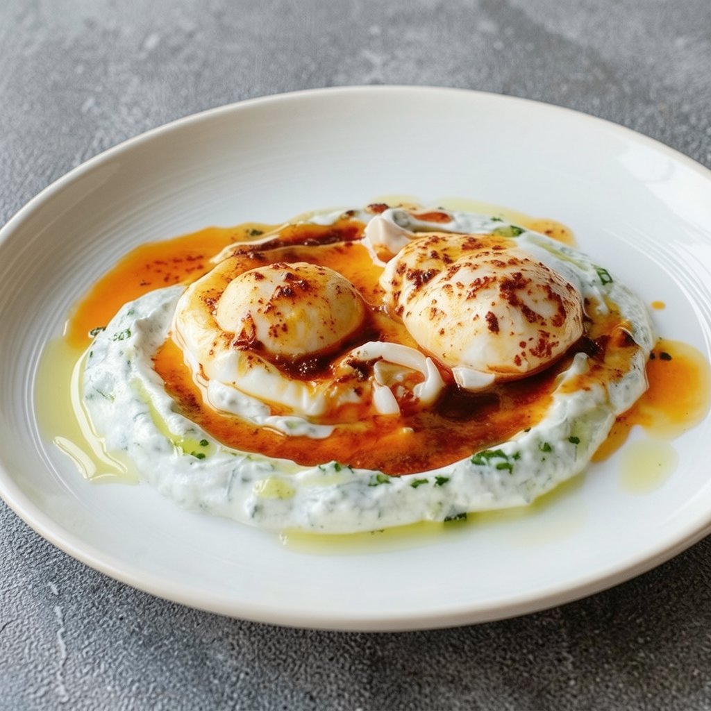 Turkish Eggs (Cilbir)