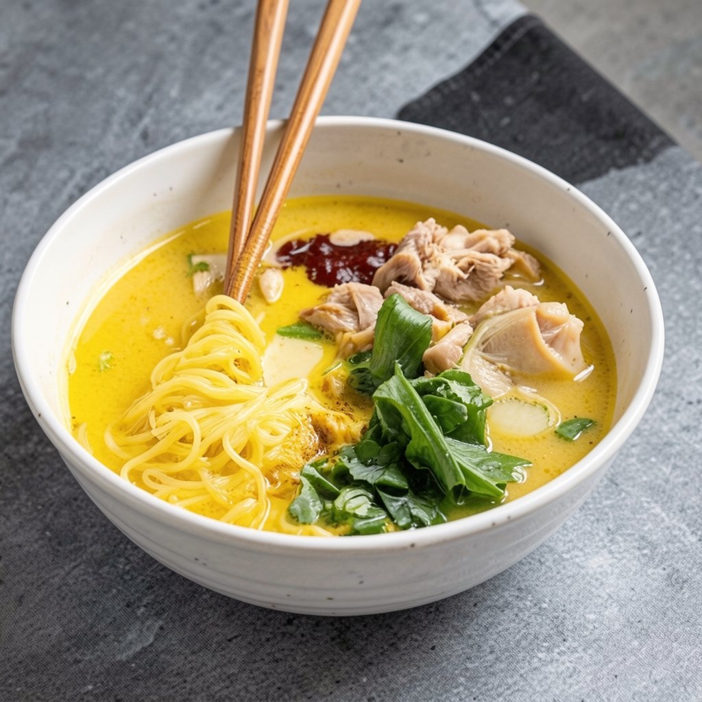 Indonesian Chicken Noodle Soup (Soto Ayam)