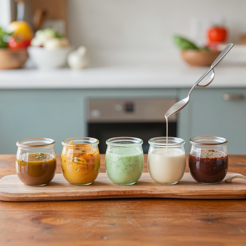 Five Wholesome Salad Dressings
