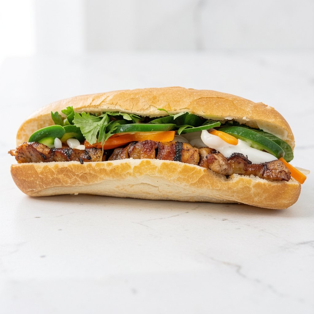 Char Siu Chicken Banh Mi