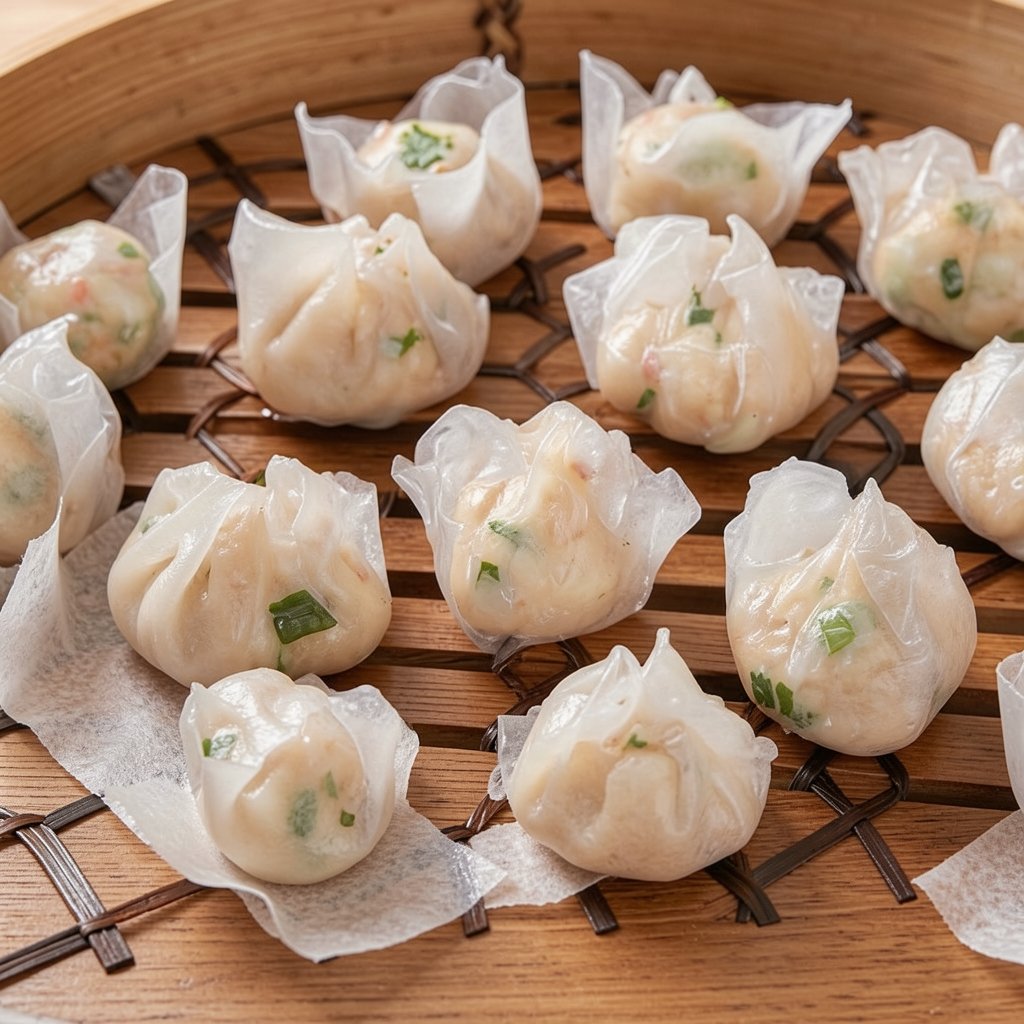 Har Gow Dumplings with Rice Paper