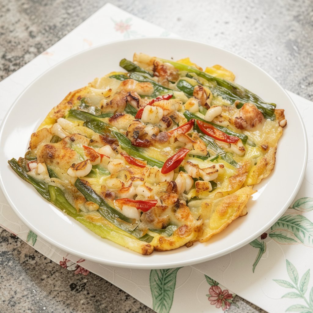 Haemul Pajeon (Seafood Green Onion Pancake)